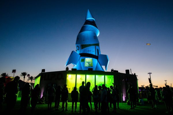 Hazardus Interstellar Prerfessional Operations (H.I.P.O.), an art installation from artist duo Dedo Vabo during the Coachella Valley Music and Arts Festival at the Empire Polo Club in Indio on Friday, April 12, 2019. (Photo by Watchara Phomicinda, The Press-Enterprise/SCNG)